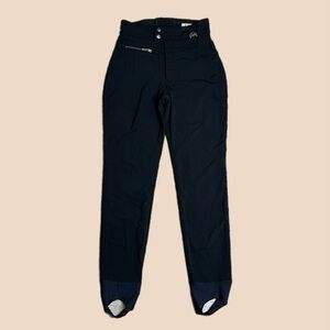 NILS Women’s Black High Waisted Ski Stirrup Pants Sz 4